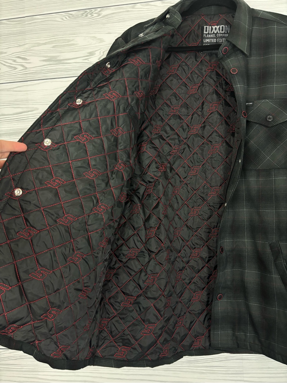 DIXXON FORM AND FUNCTION LIMITED EDITION SNAP ON QUILTED JACKET DUPE LARGE - Picture 9 of 12